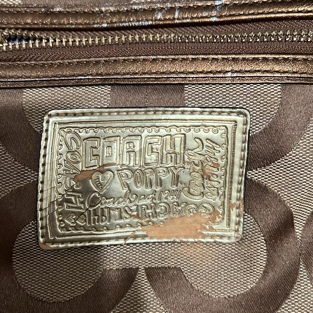 Brown Coach Poppy purse - Picture 7 of 9